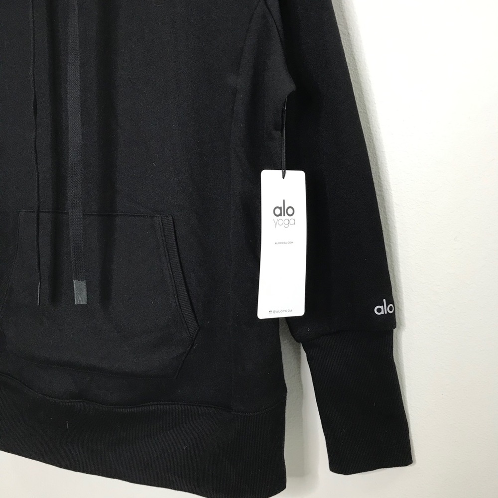NWT ALO Yoga Heat Up Black Hoodie Sweatshirt - Picture 5 of 8